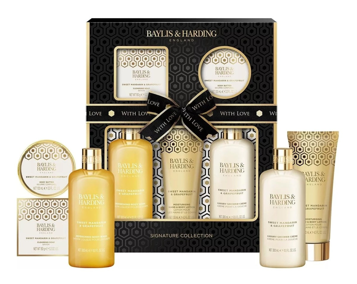 Bath & Body Set-Baylis & Harding-Sweet Mandarin & Grapefruit Gift Set-U