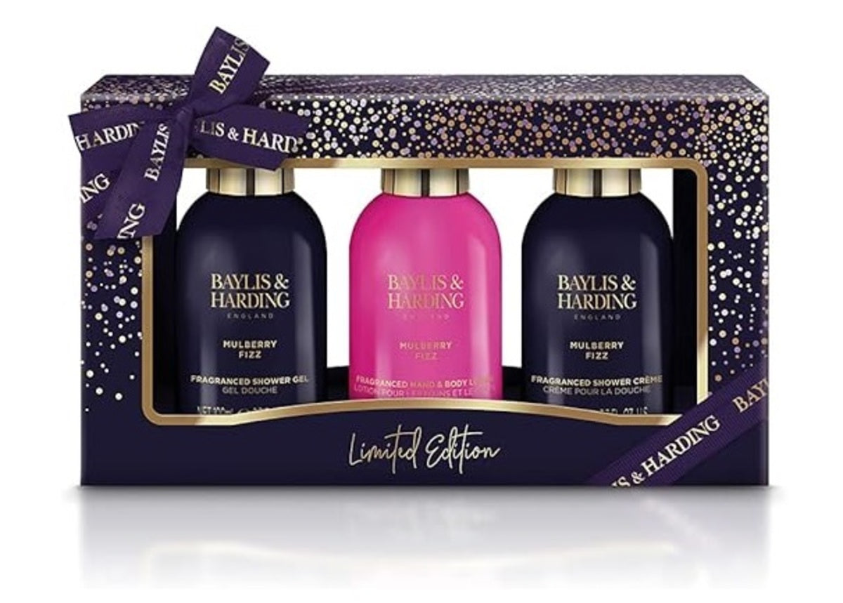 Bath & Body Set-Baylis & Harding-Limited Edition Mulberry Fizz Mini Treats Gift Set-U