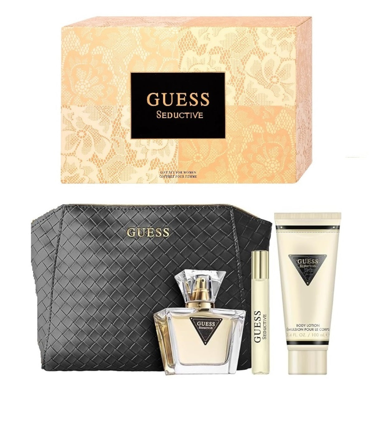 Perfume Set-Guess-Seductive Pouch Gift Set-F