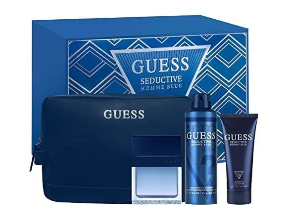 Perfume Set-Guess-Seductive Blue Pouch Gift Set-M