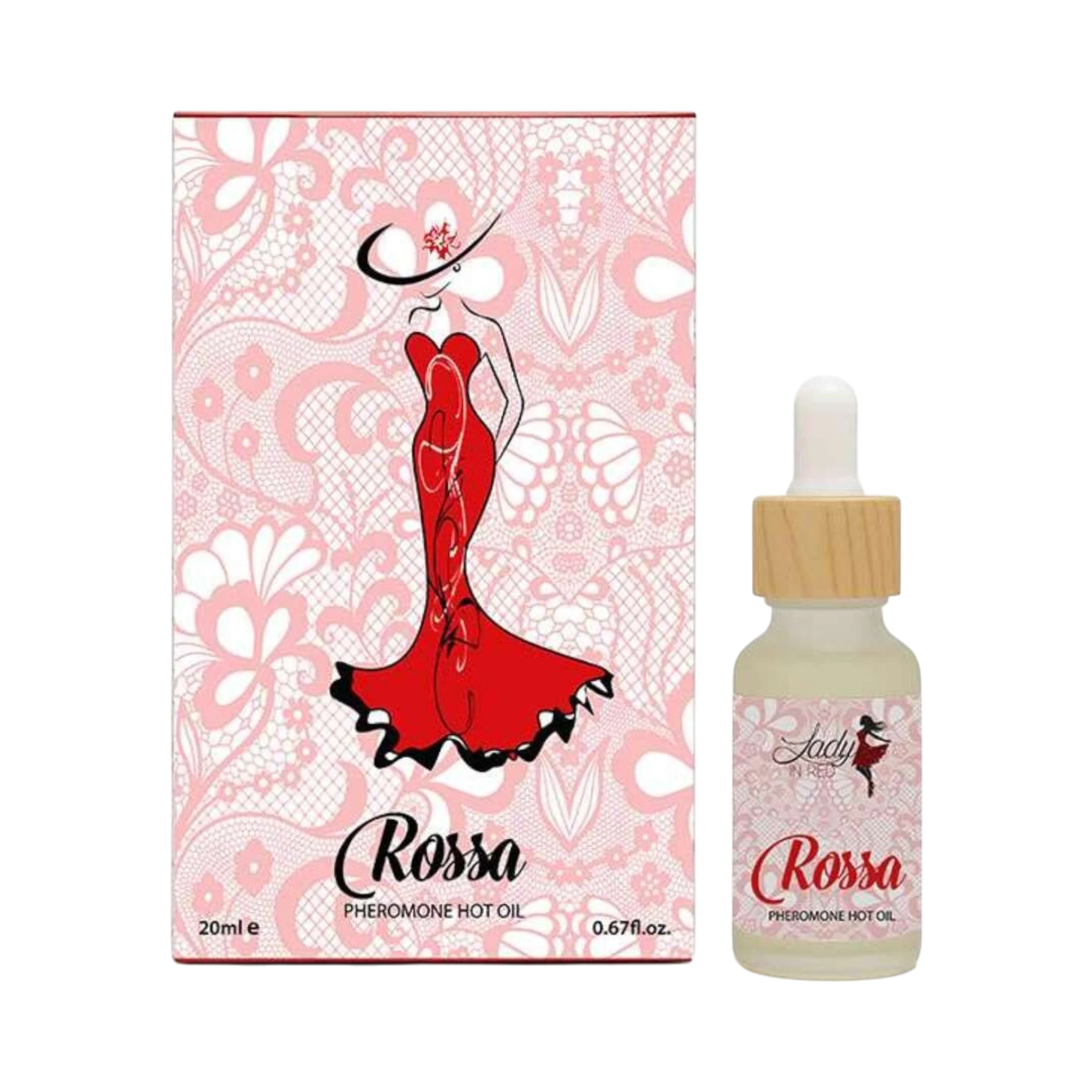 Body Oil-Lady In Red-Rossa Pheromone Hot Oil-F-20ML