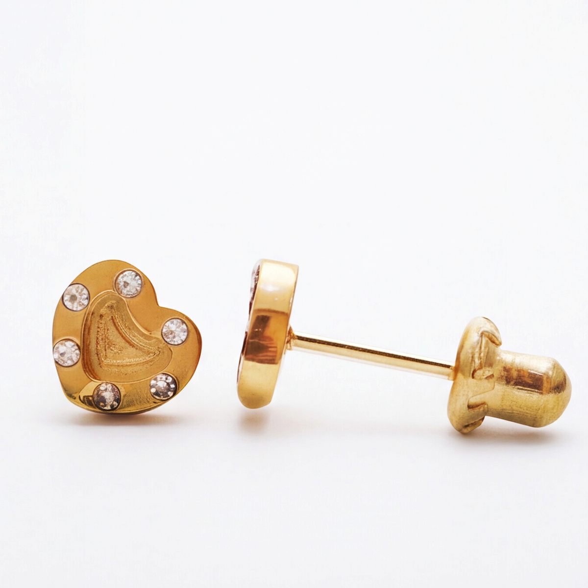 18K Gold Plated Heart Earring 101