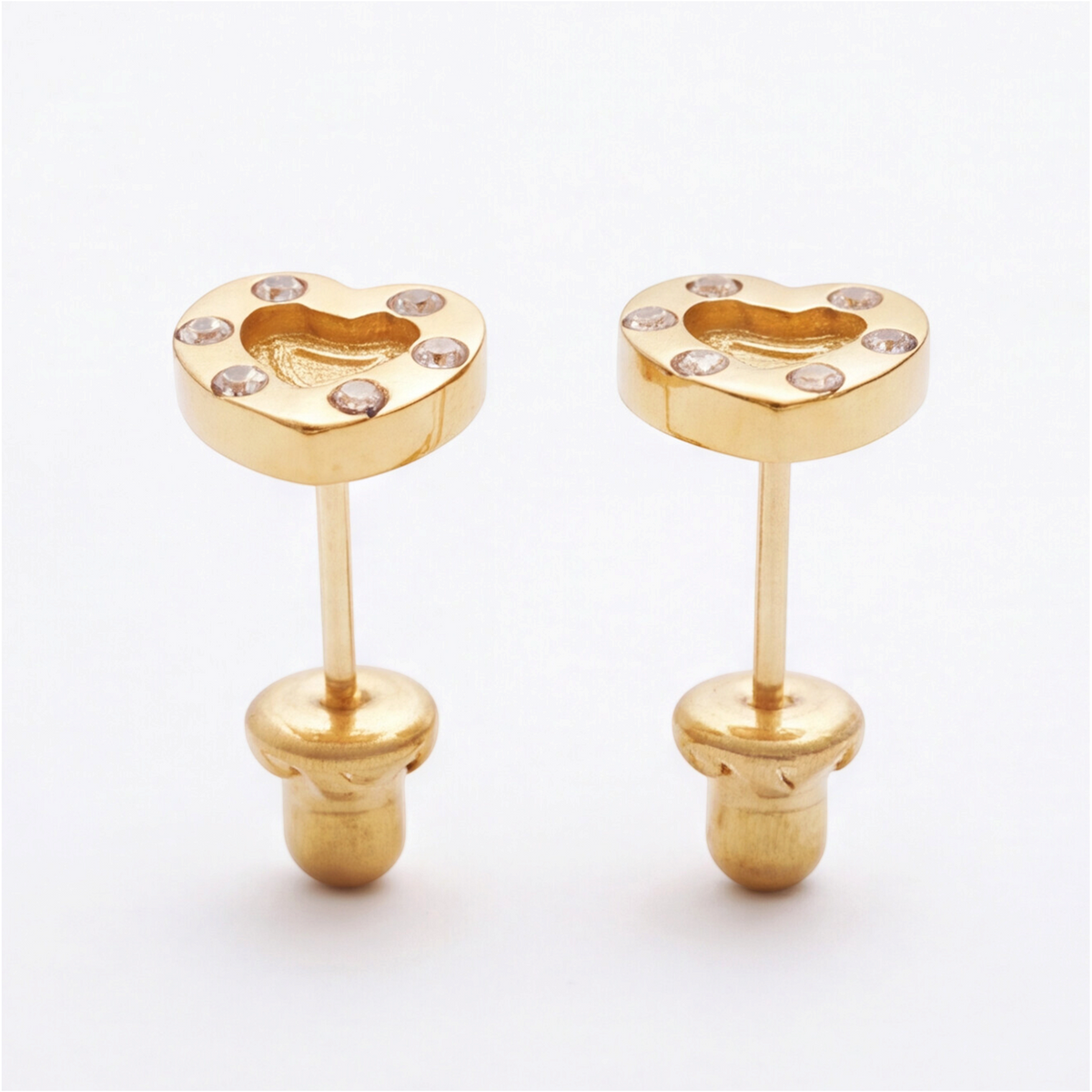 18K Gold Plated Heart Earring 101