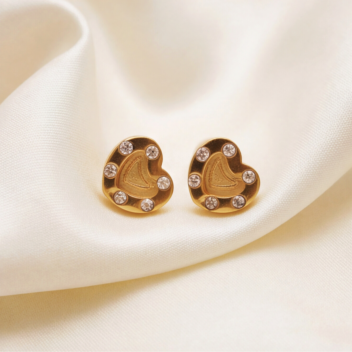 18K Gold Plated Heart Earring 101