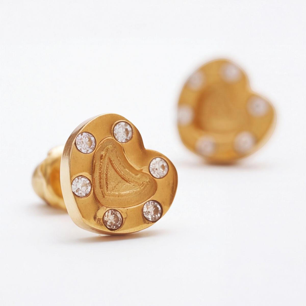 18K Gold Plated Heart Earring 101