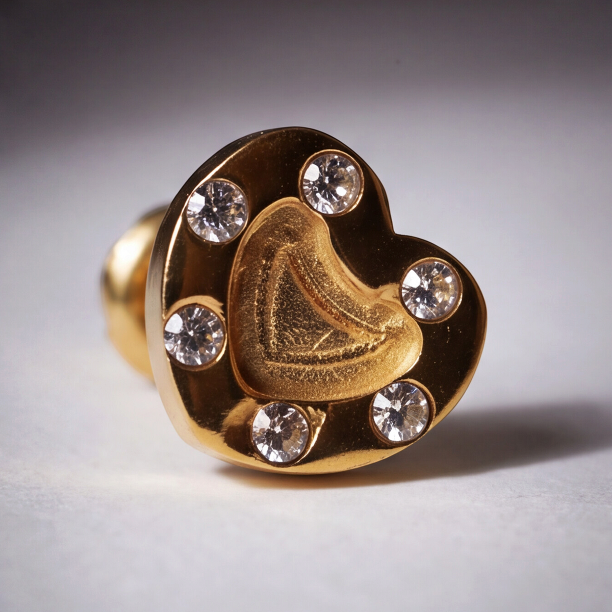 18K Gold Plated Heart Earring 101