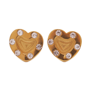 18K Gold Plated Heart Earring 101