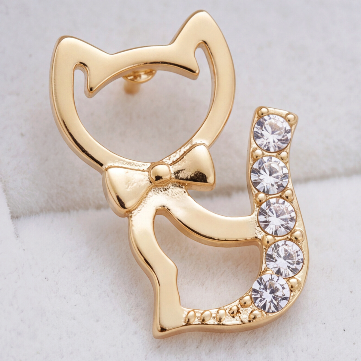 18K Gold Plated Cat Earring 104