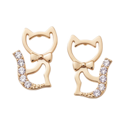 18K Gold Plated Cat Earring 104