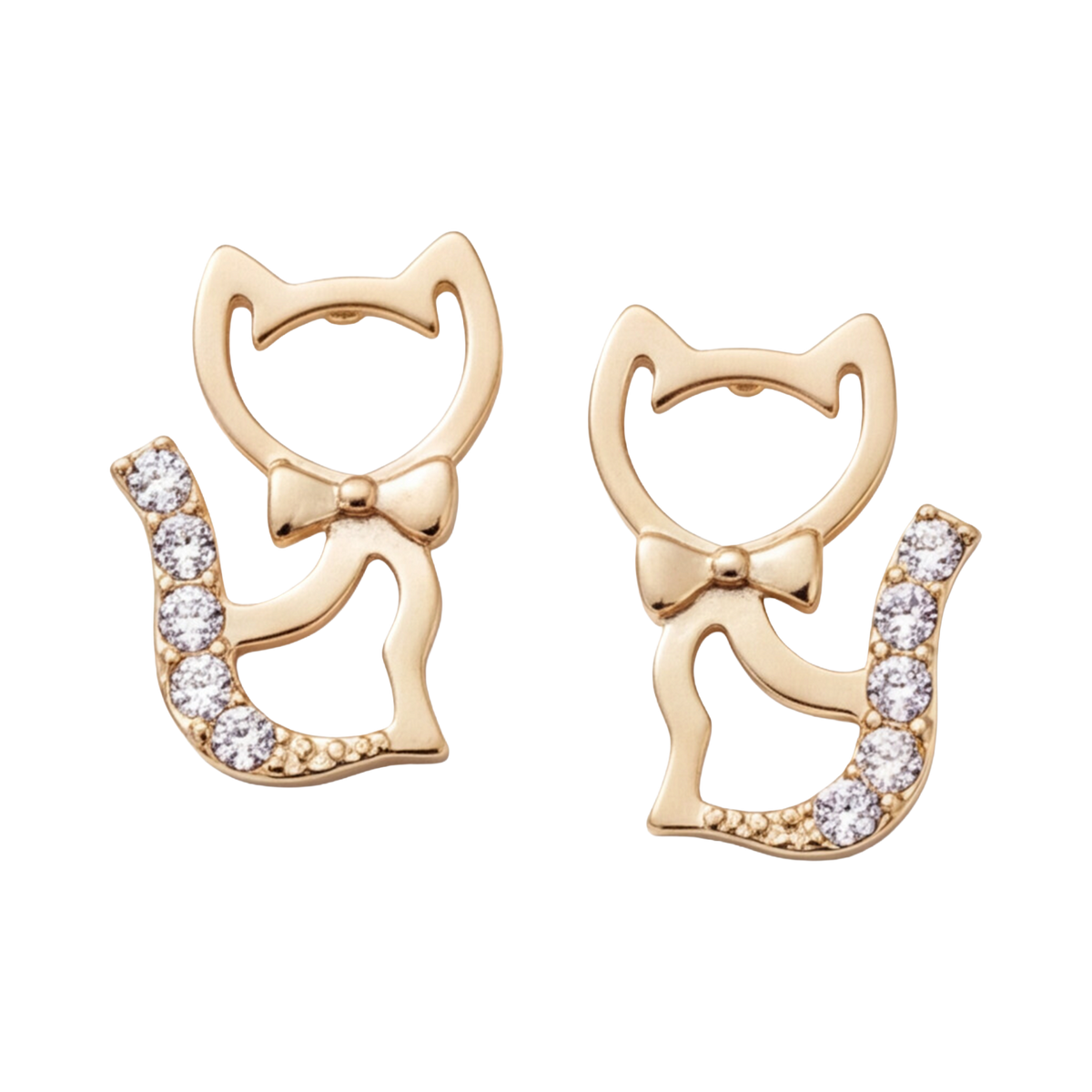 18K Gold Plated Cat Earring 104