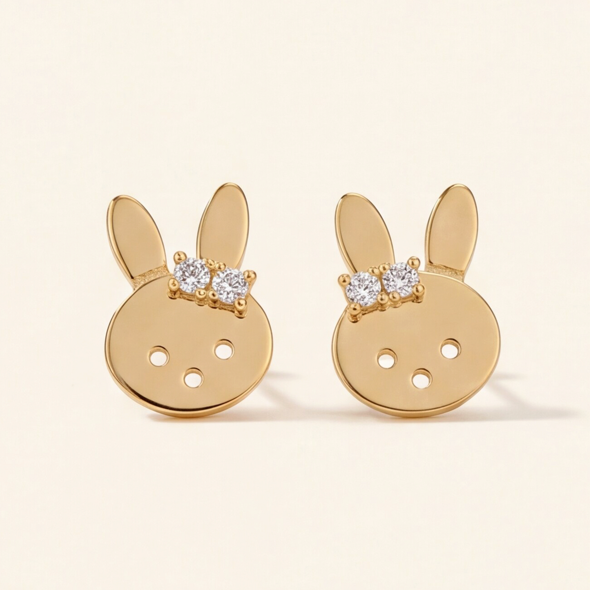 18K Gold Plated Rabbit Earring 106