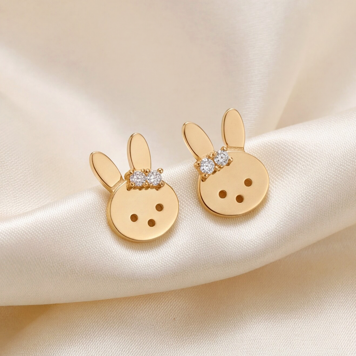 18K Gold Plated Rabbit Earring 106