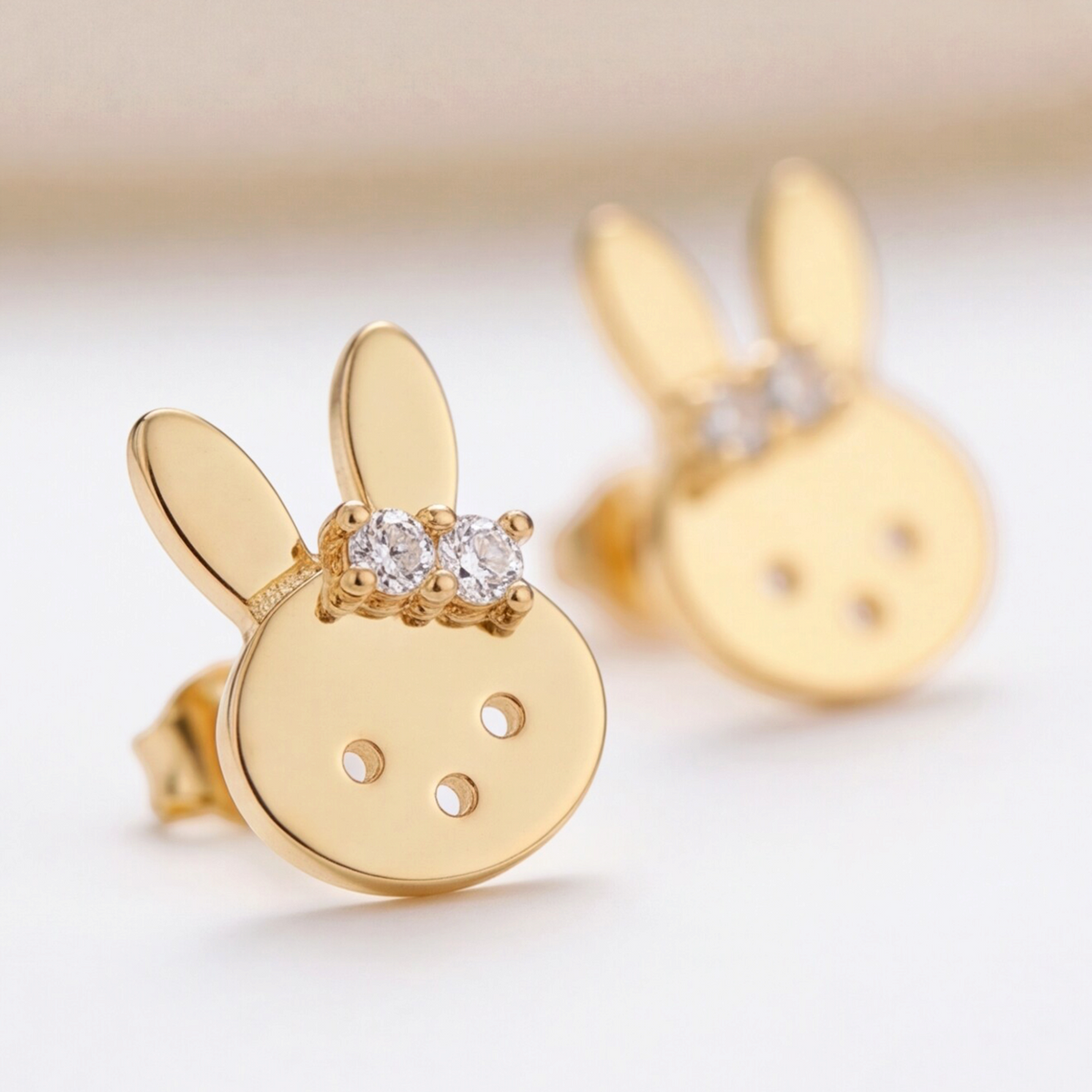 18K Gold Plated Rabbit Earring 106