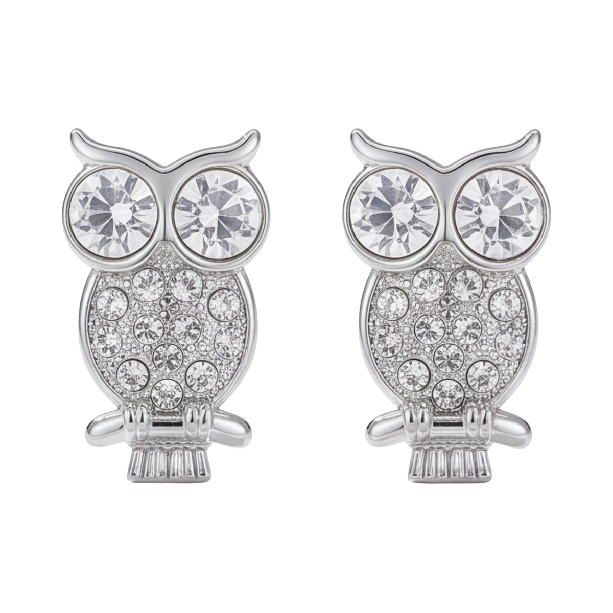 Sterling Silver Owl Earring 108