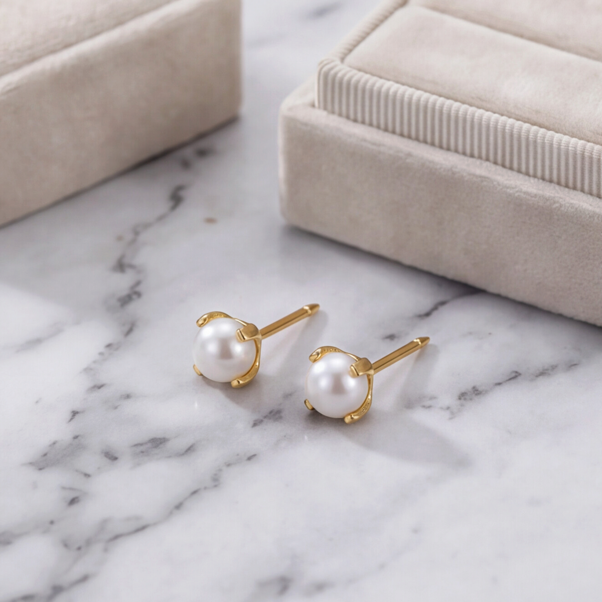 18K Gold Plated Small Diamond Earring 109