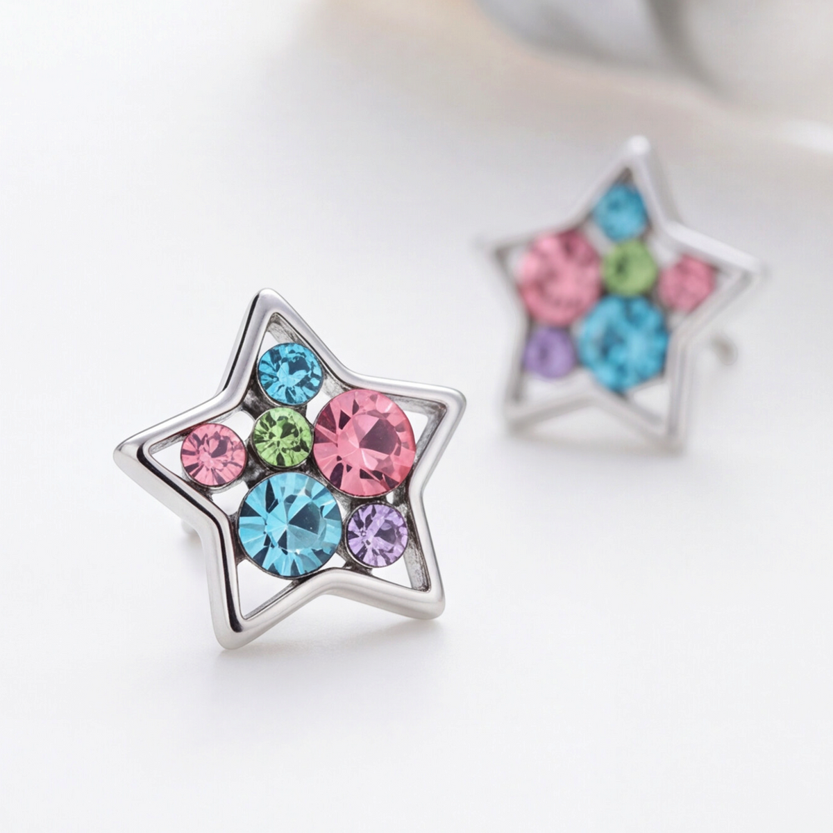 Sterling Silver Star Earring 111