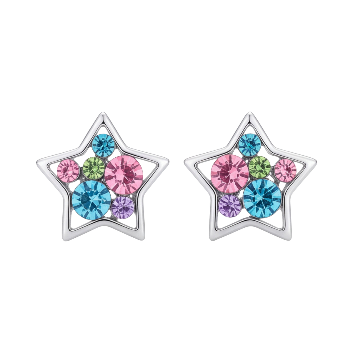 Sterling Silver Star Earring 111