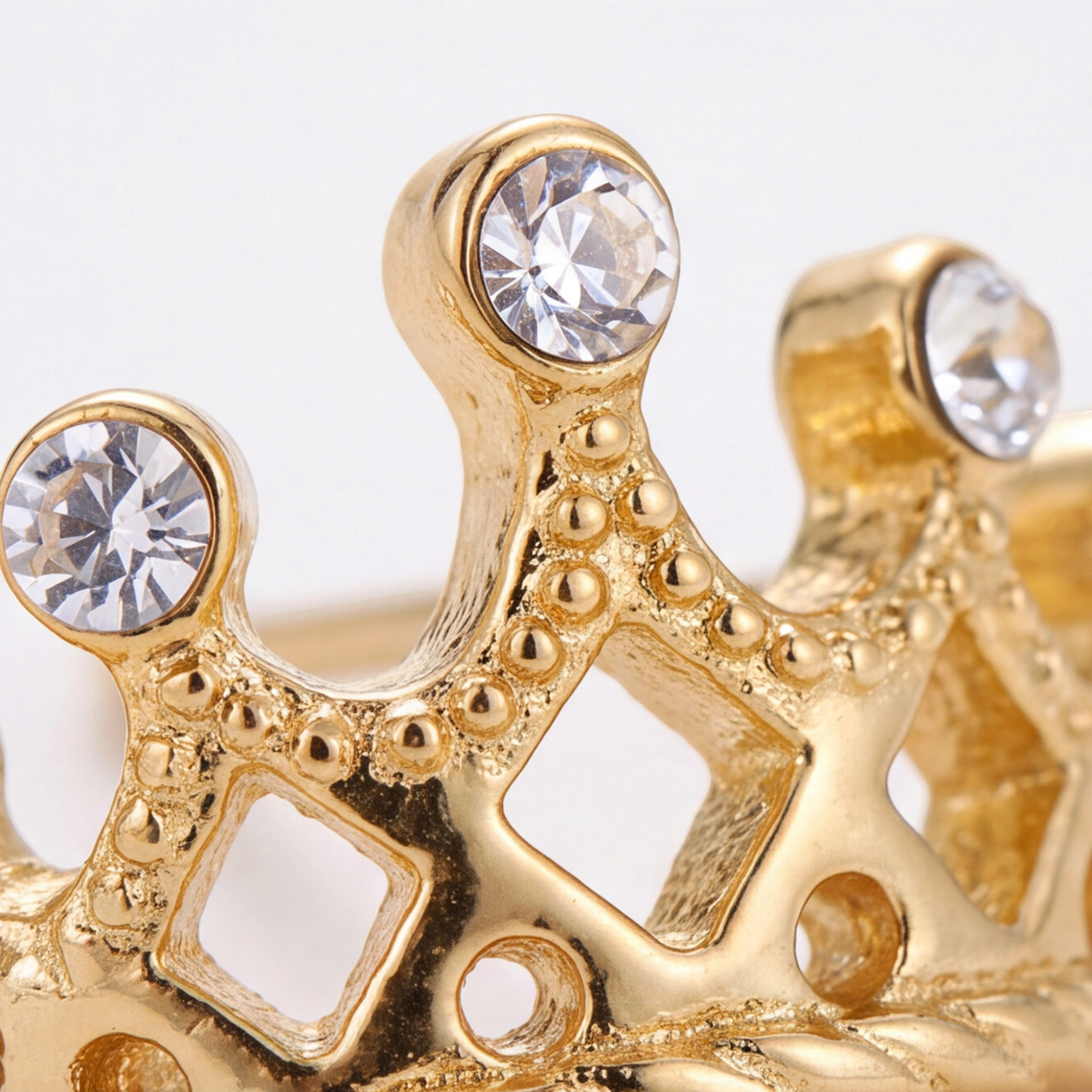 18K Gold Plated Crown Earring 112