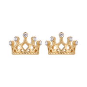 18K Gold Plated Crown Earring 112