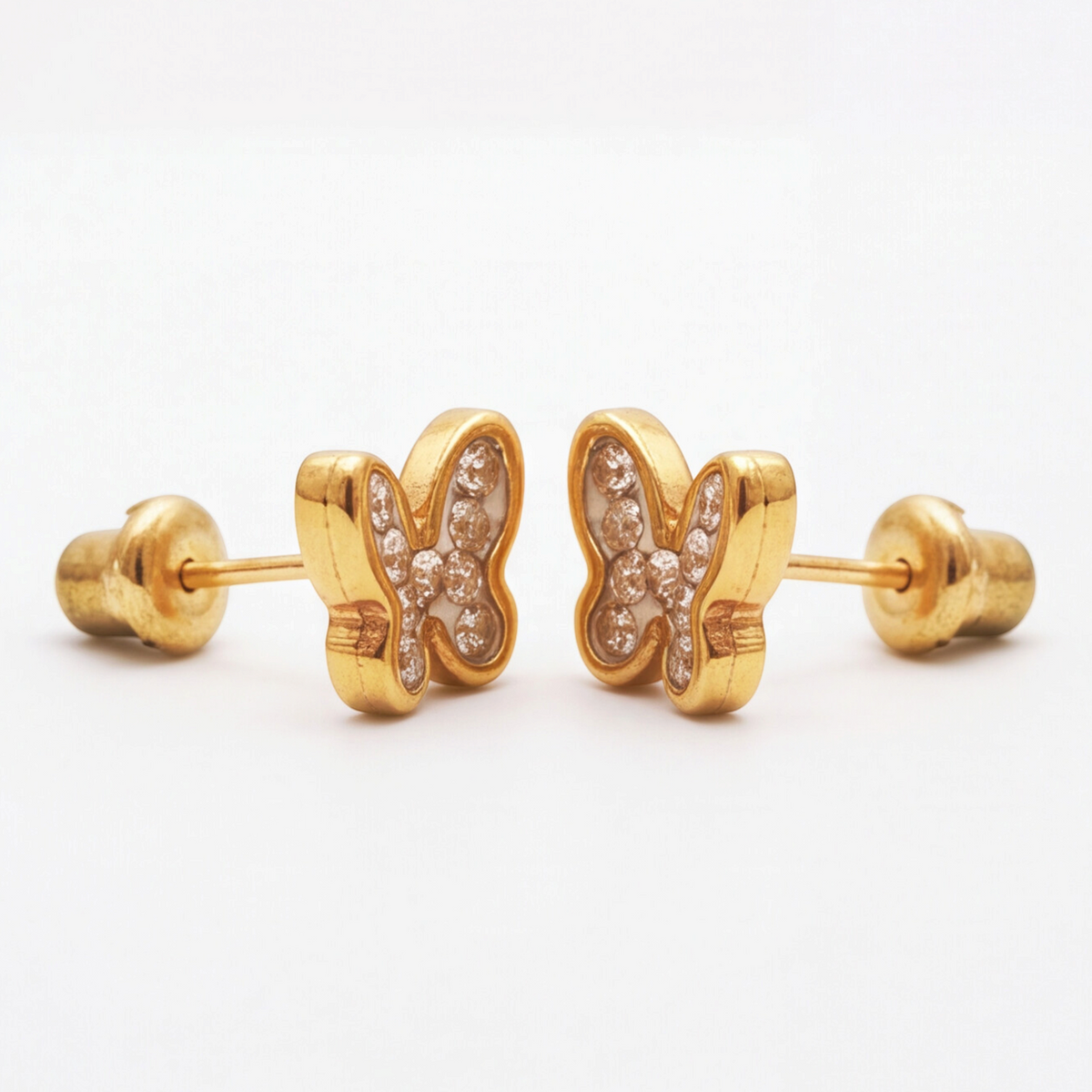 18K Gold Plated Butterfly Earring 114