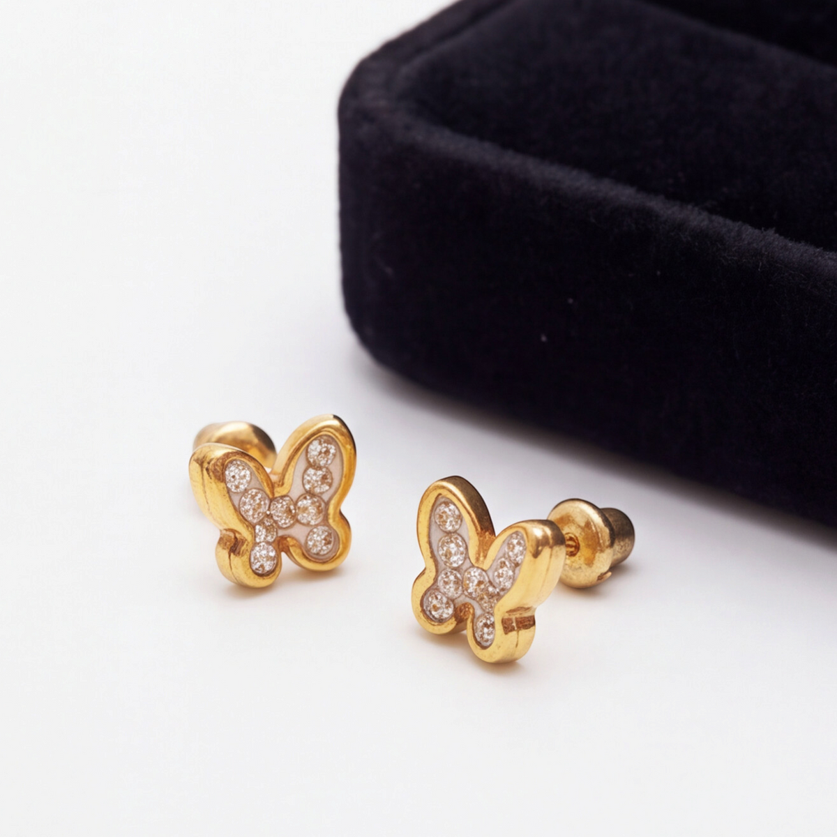 18K Gold Plated Butterfly Earring 114