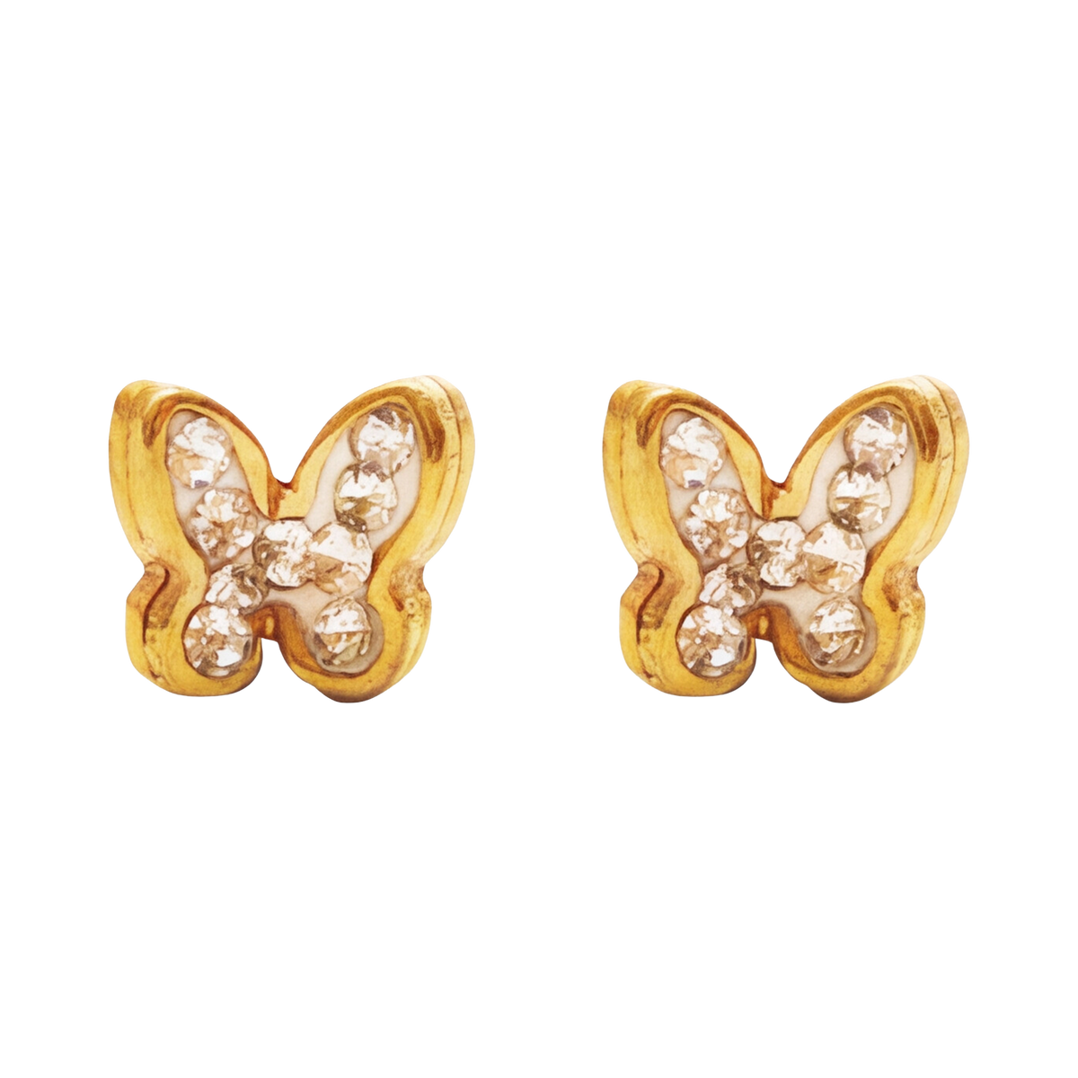 18K Gold Plated Butterfly Earring 114