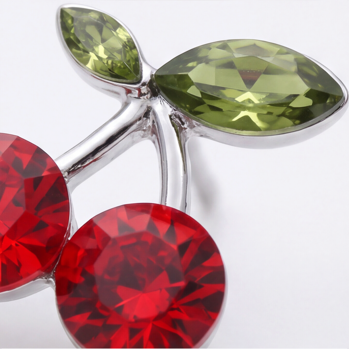 Sterling Silver Red Cherry Earring 119