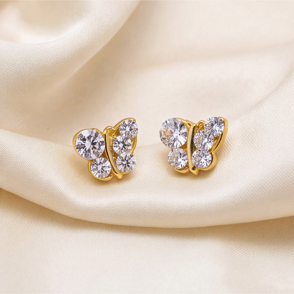 18K Gold Plated Butterfly Earring 123