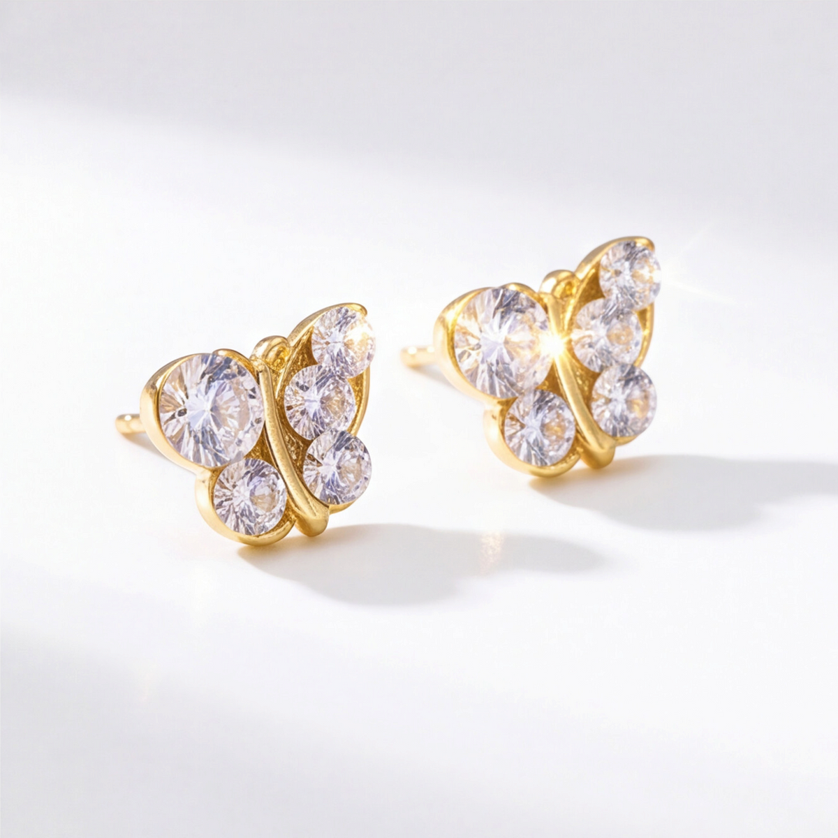 18K Gold Plated Butterfly Earring 123