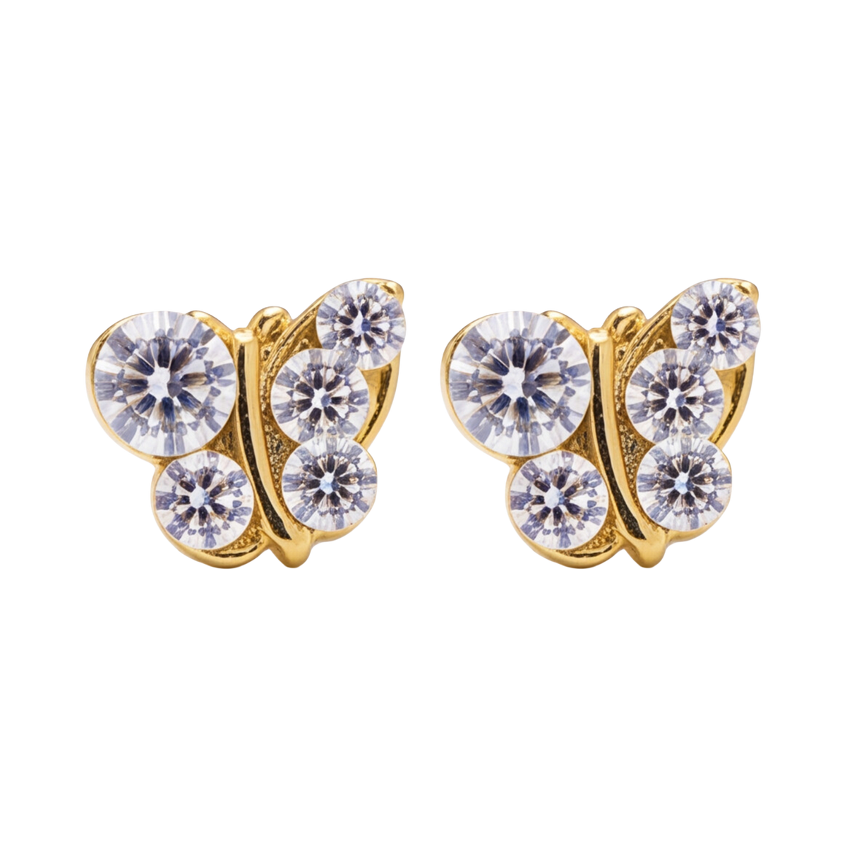 18K Gold Plated Butterfly Earring 123