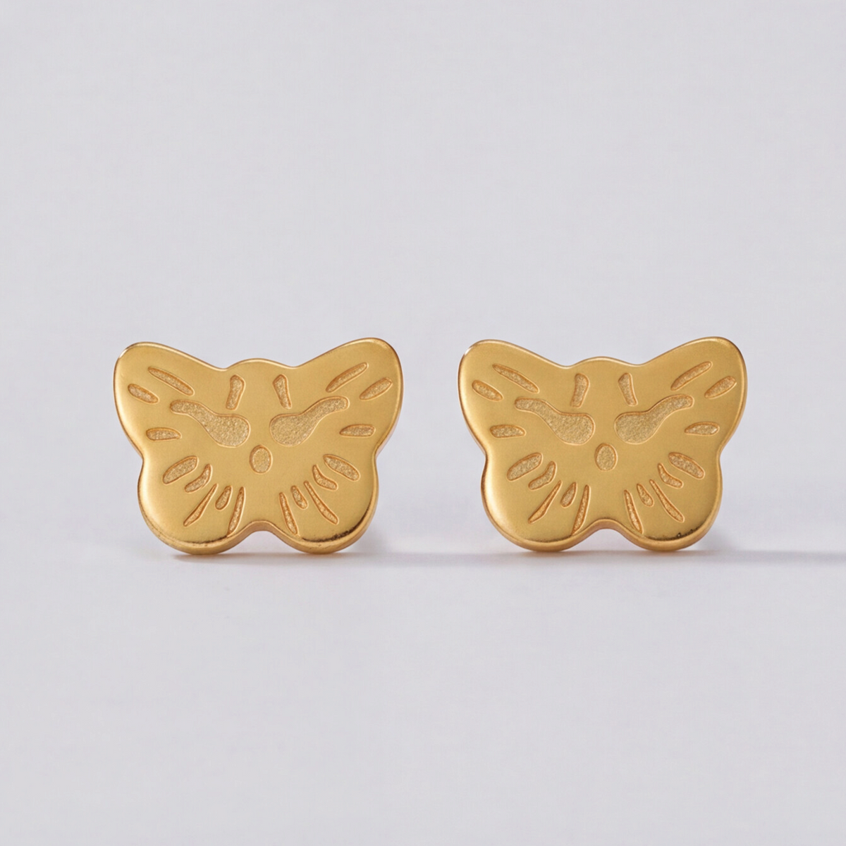 18K Gold Plated Butterfly Earring 125