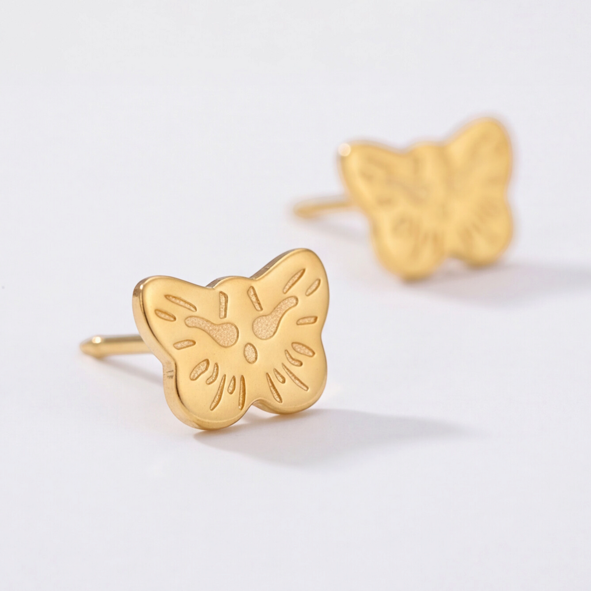 18K Gold Plated Butterfly Earring 125