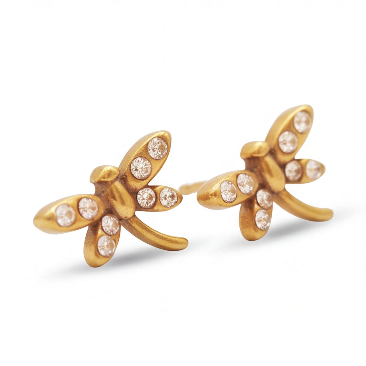 18K Gold Plated Flying Bird Earring 130