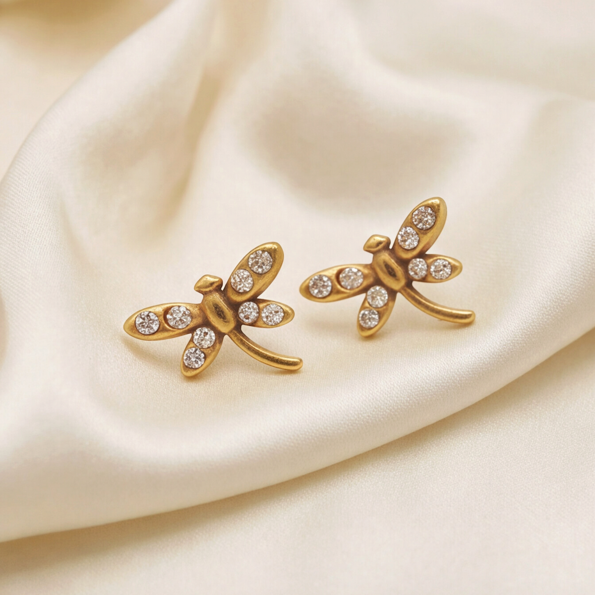 18K Gold Plated Flying Bird Earring 130