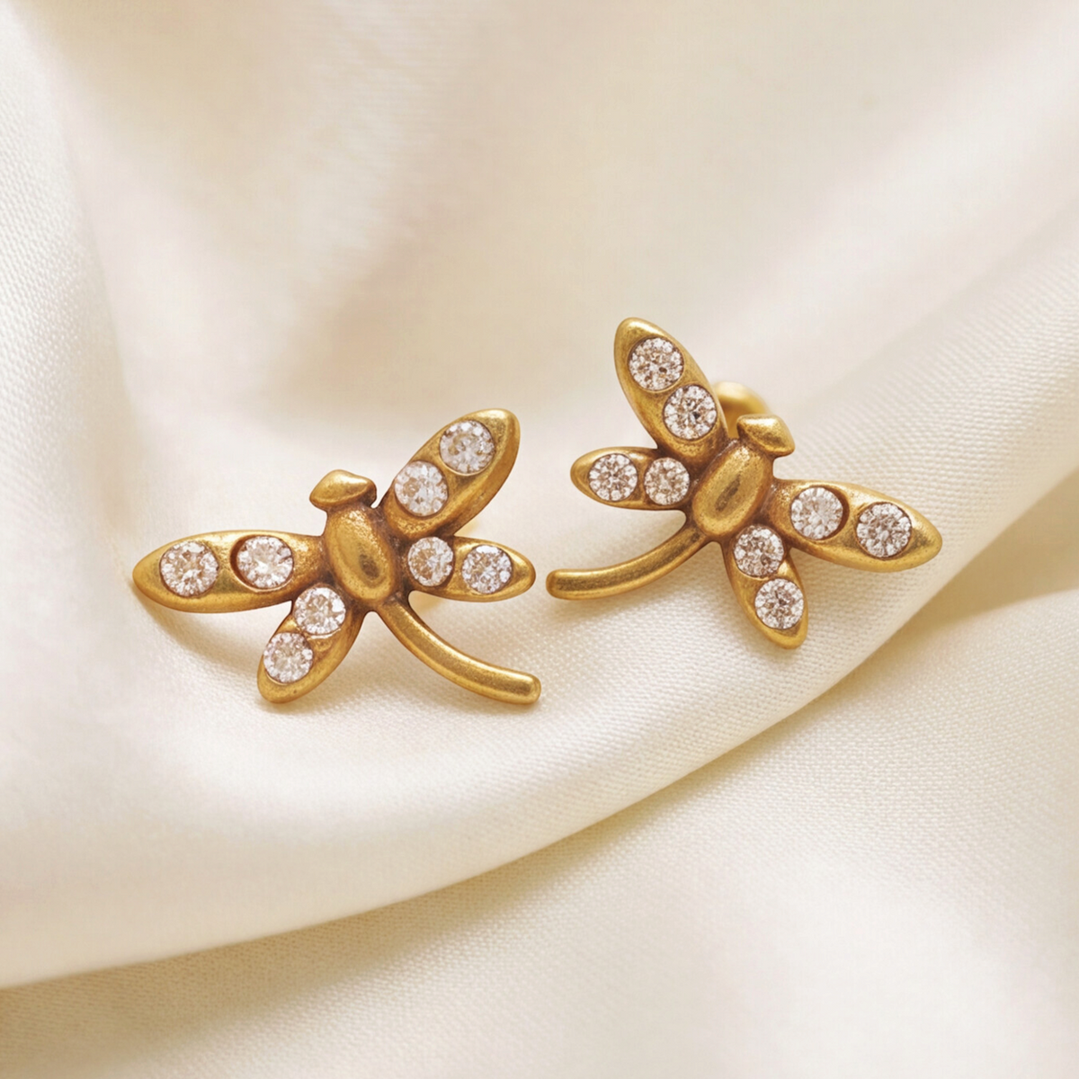 18K Gold Plated Flying Bird Earring 130