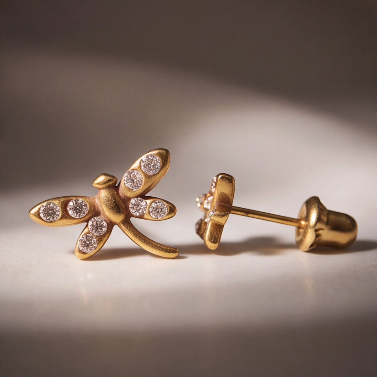 18K Gold Plated Flying Bird Earring 130