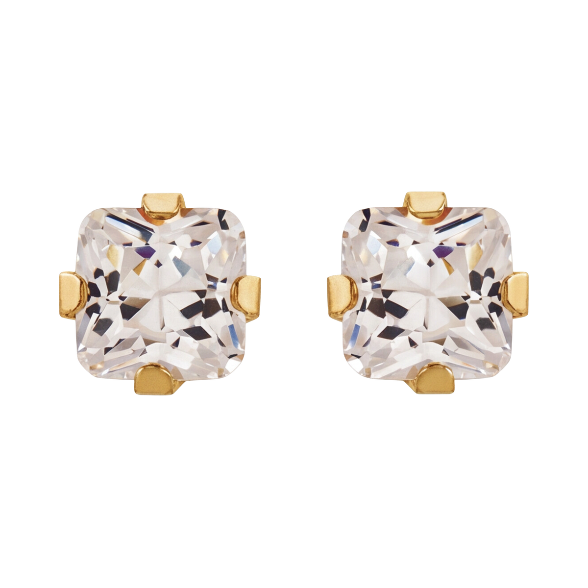 18K Gold Plated Diamond Point Earring 131