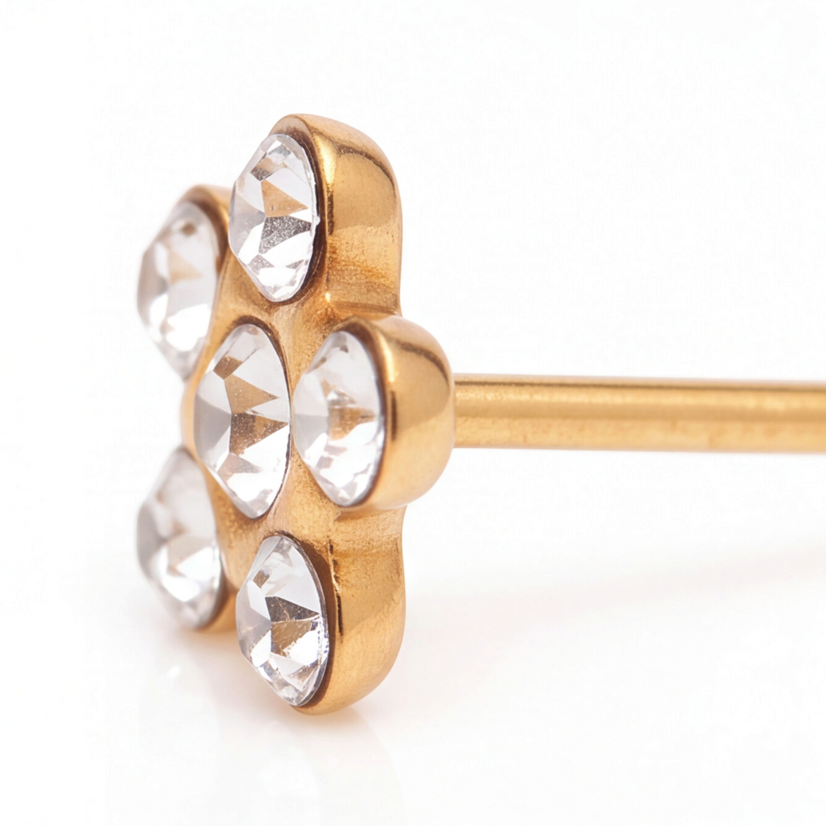 18K Gold Plated Flower Earring 132