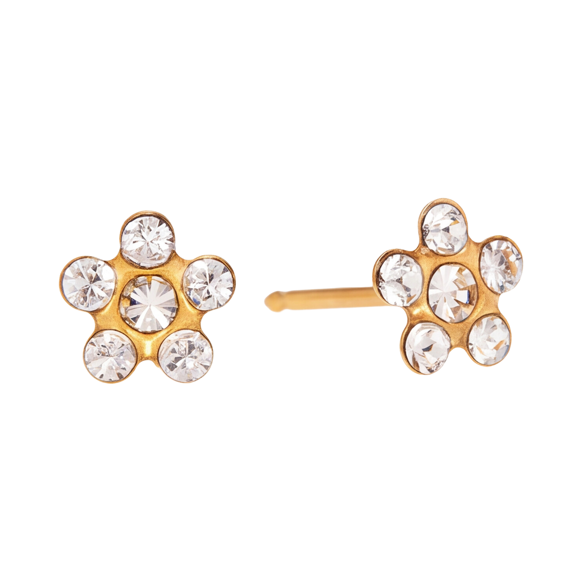 18K Gold Plated Flower Earring 132