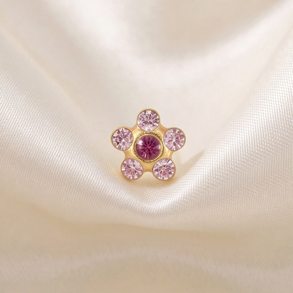 18K Gold Plated Flower Earring 133