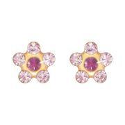 18K Gold Plated Flower Earring 133