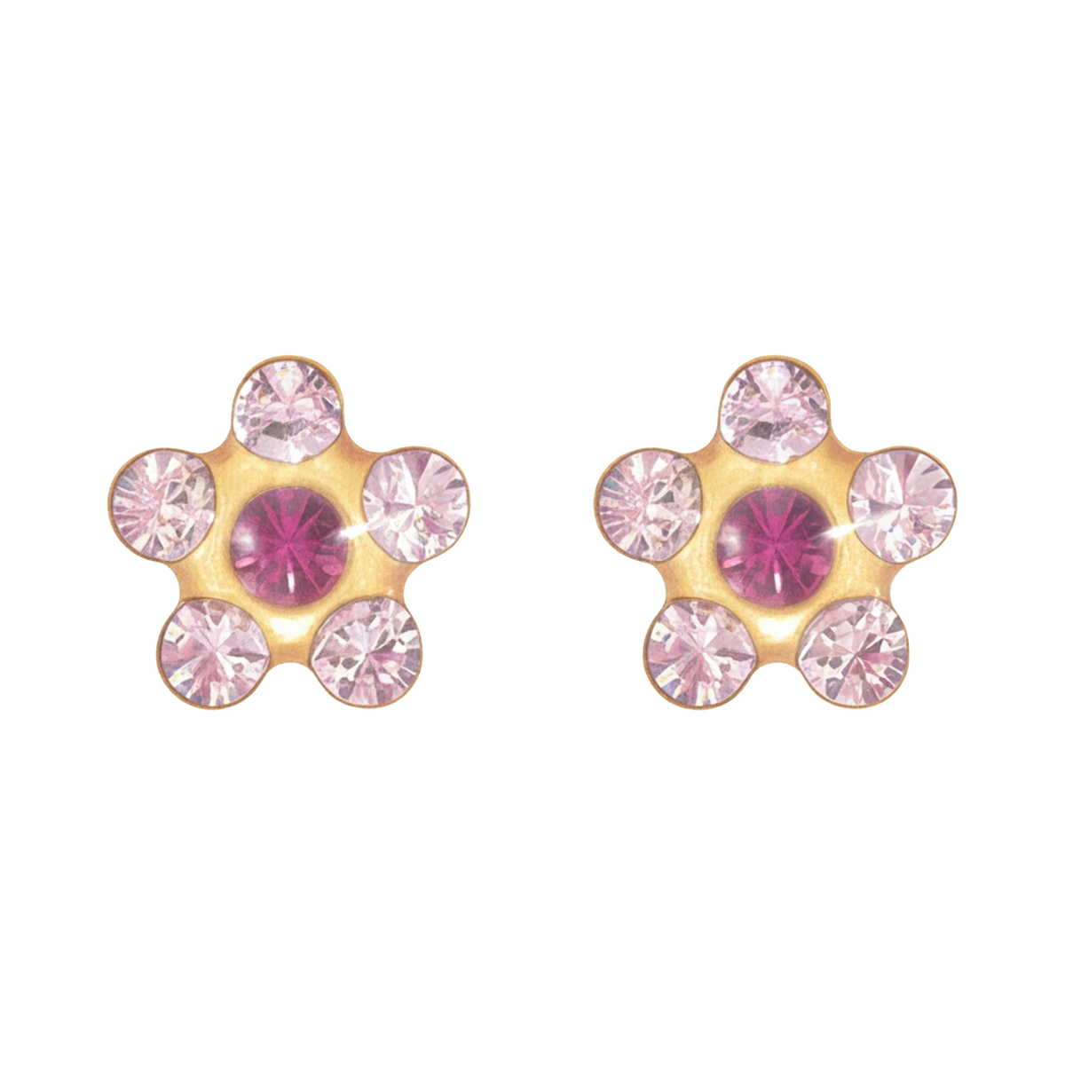 18K Gold Plated Flower Earring 133