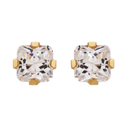 18K Gold Plated Square Diamond Earring 139