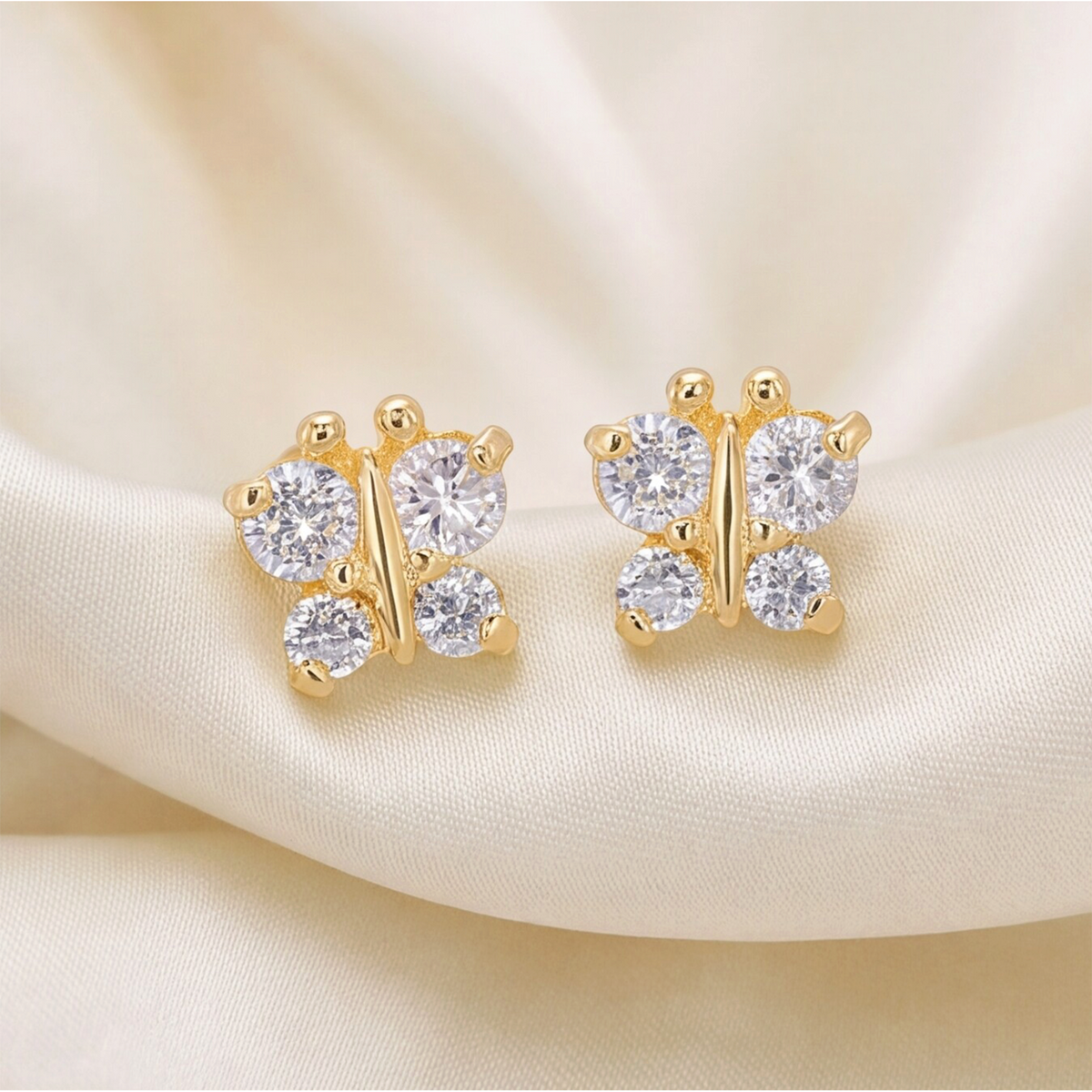 18K Gold Plated Butterfly Earring 142