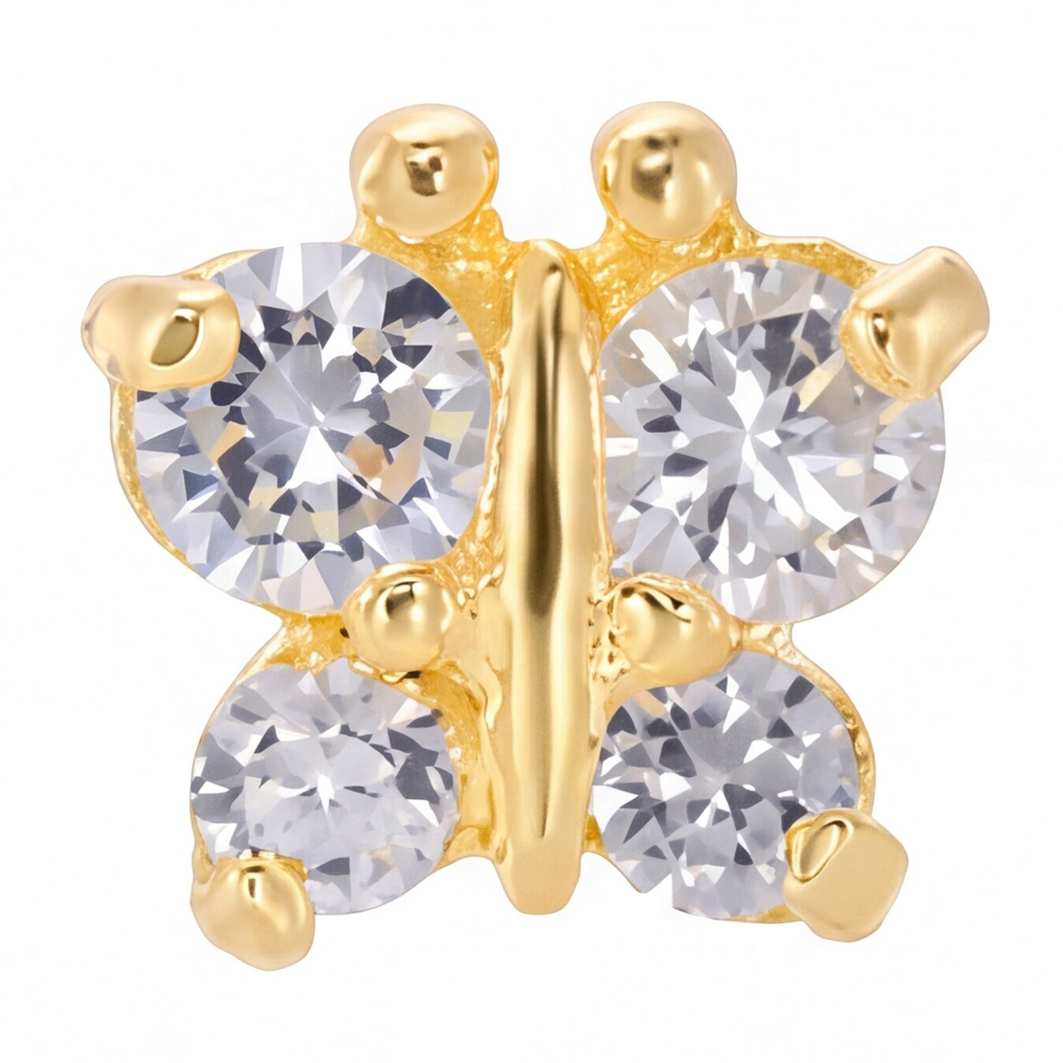 18K Gold Plated Butterfly Earring 142