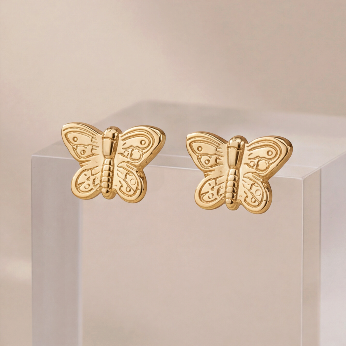 18K Gold Plated Butterfly Earring 143