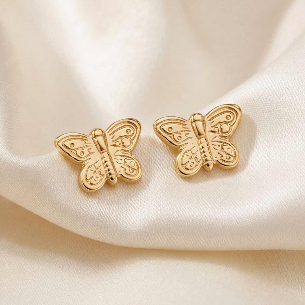 18K Gold Plated Butterfly Earring 143