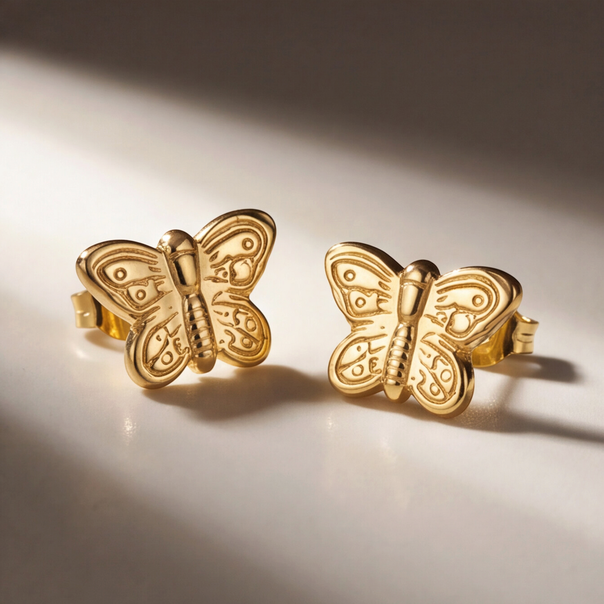 18K Gold Plated Butterfly Earring 143