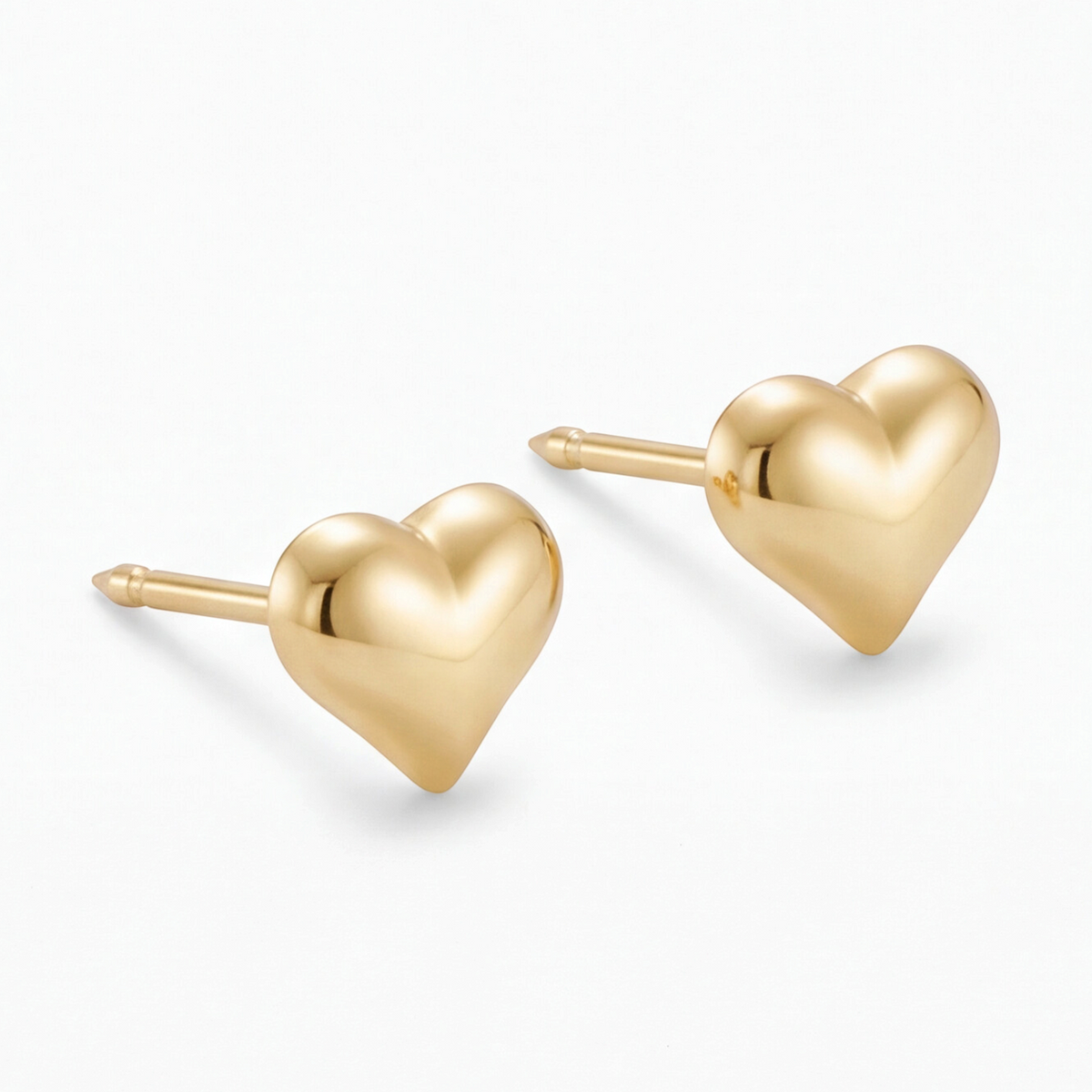 18K Gold Plated Golden Heart Earring 144