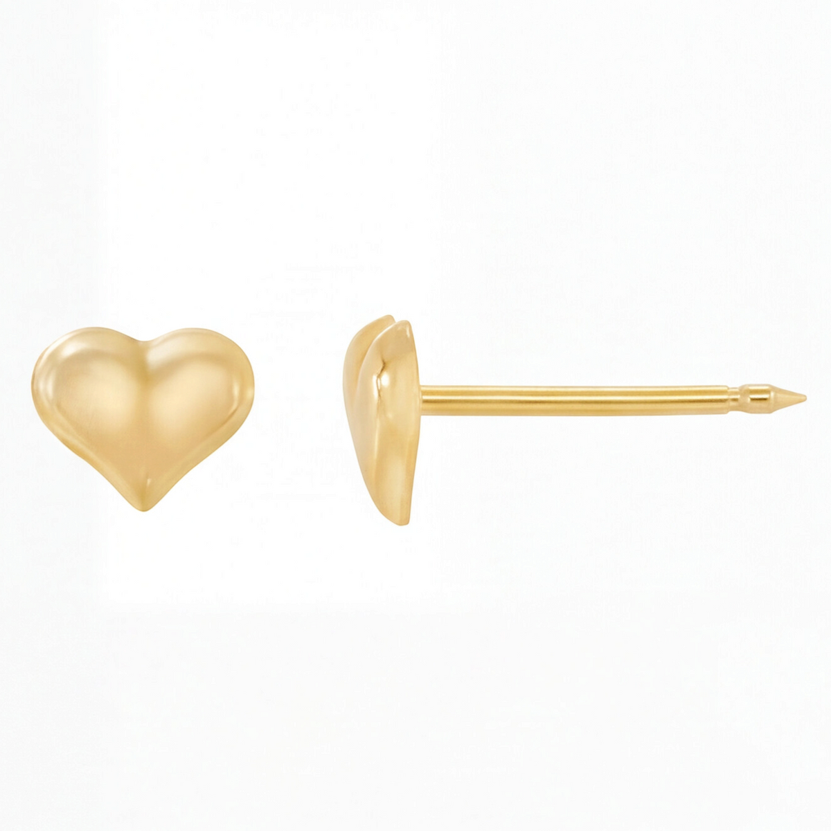 18K Gold Plated Golden Heart Earring 144